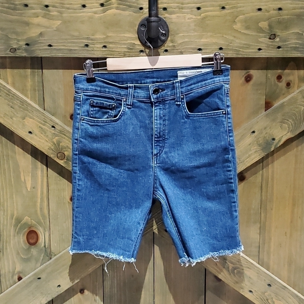 RAG & BONE LONG JEAN BERMUDA  SHORTS SIZE 29